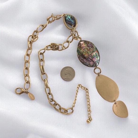 Chico’s Abalone Statement Necklace - Picture 5 of 5